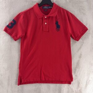 Polo Ralph Lauren Classic Fit‎ Big Pony Polo Shirt Boys Medium Red
